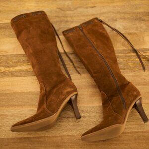 Coach Bella boots size 8 beautiful suede knee-high boots EUC